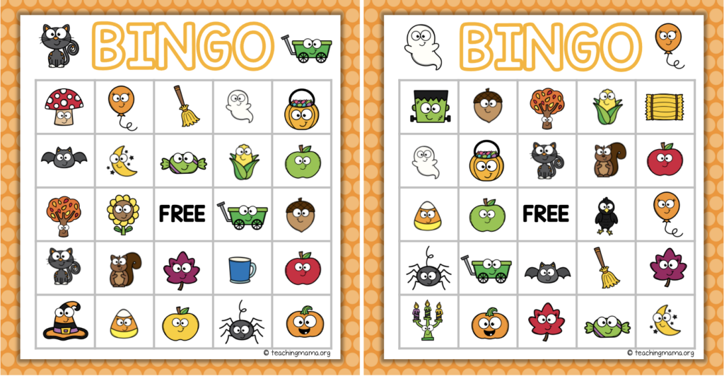 Halloween Bingo Game